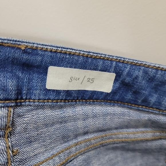 Anthro Pilcro and the letterpress floral mesh bell bottom jeans 25 - Picture 5 of 7